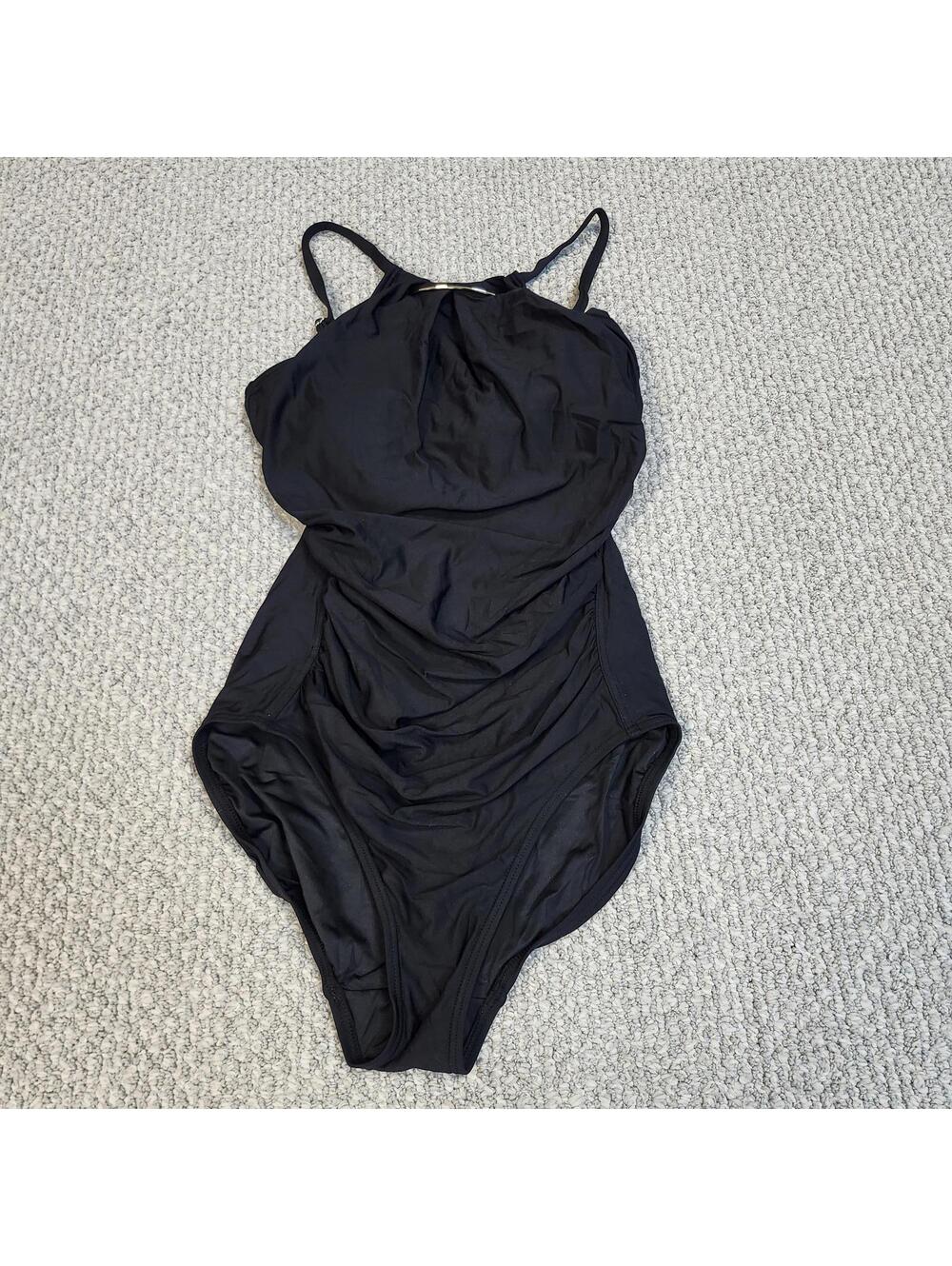 Calvin Klein Black One-Piece Swimsuit Size 8 NWT